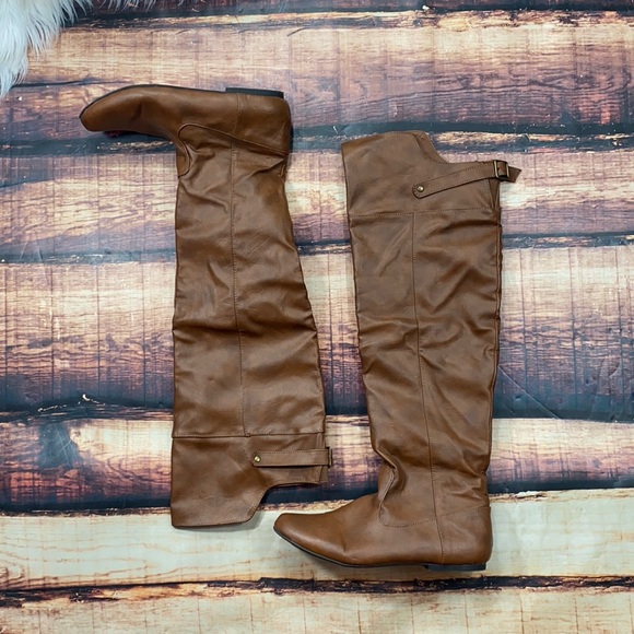 Charlotte Russe Shoes - Charlotte Russe Tall Knee a high Boots Brown